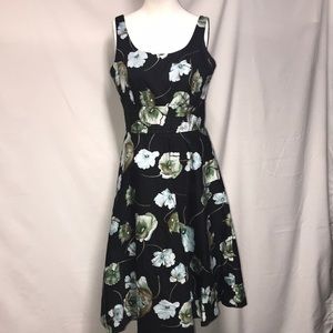 Donna Ricco New York Floral Jacquard A-Line Dress